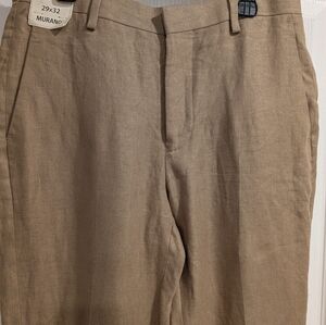 Baird McNutt Murano Men's Tan Linen Pants New With Tag
